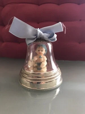 Carillon Da Culla Per Bebè Rivestito Argento 925 Cradle Music Box For👶 - Immagine 1 di 4