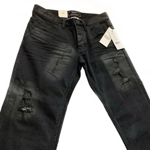 DKNY Men’s Button Fly Jeans Size 30 Black Williamsburg Slim NWT - Picture 1 of 8
