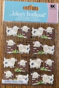 RARE Jolees Counting Sheep Jumping Lamb Repeat Baby Sleep Time Scrapbook Sticker - Picture 1 of 4