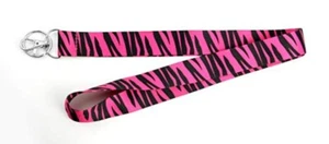 HY-KO Products LAN-105 Pink Zebra Lanyard, 18" x 1", Multi - Picture 1 of 1