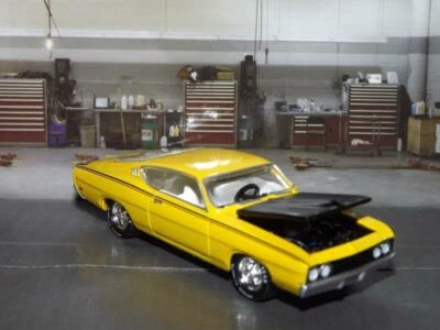 Ford Torino Talladega 428 V-8 1969 ¡Cobra Jet Die Cast Muscle Car! Foto 1 de 4