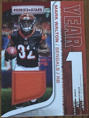 2018 Rookies & Stars Year One Jersey Mark Walton #YO-31 Cincinnati Bengals - Image 1 of 2