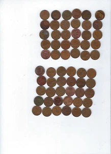 Set of 60 Canada 1 Cent Coins, Different Dates Queen Elizabeth + Gift N1E - Picture 1 of 5