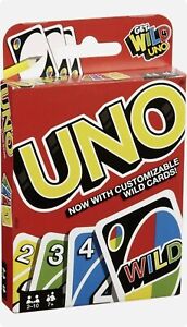UNO Original Playing Card Game - Get Wild 4 Uno - Customizable Wild Cards New
