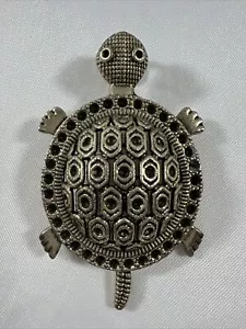 Metal Sea Turtle Hanging Ornate Bronze Color 1.25” x 2” EUC - Picture 1 of 4