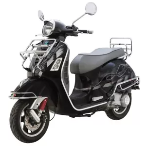 PORTAPACCHI PORTAPACCHI ANTERIORE PIEGHEVOLE CROMATO VESPA GTS GT GTL GTV DAL 2003 AL 2018 - Foto 1 di 1