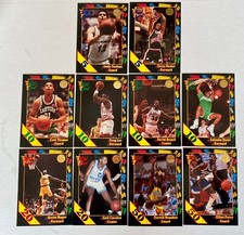 Lot (10) Different 1991/92 Wild Card Collegiate Basketball 20,10,50, Stripe Card