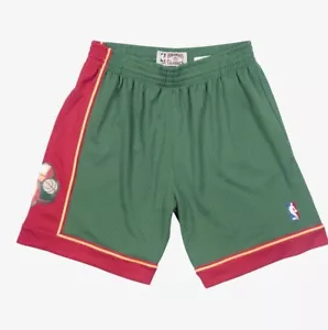 Pantalones Cortos Seattle SuperSonics Mitchell Ness Madera Dura Clásicos Swingman Talla M - Imagen 1 de 4