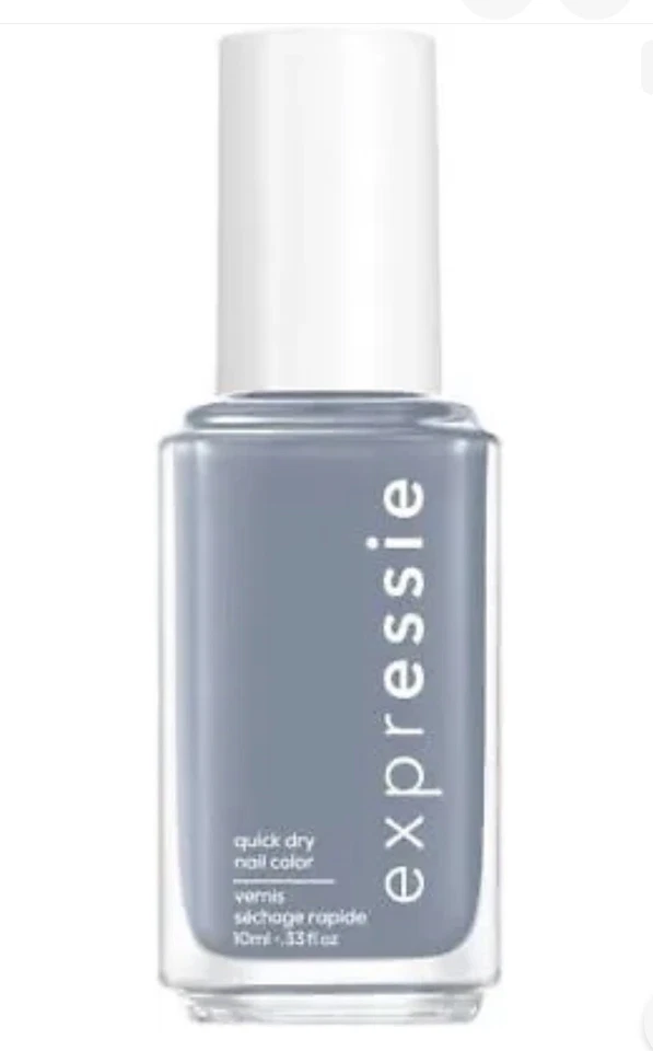 Esmalte de uñas vegano de secado rápido Essie Expressie, secado al aire, azul pizarra, 0,33 onzas Foto 1 de 1