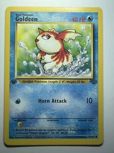 Goldeen 53/64 1a Edición - Común - Jungla - - Vendedor de EE. UU. - Pokémon - Imagen 1 de 10