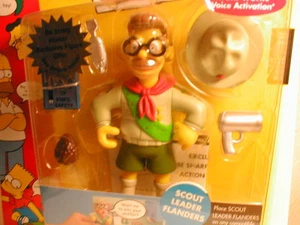 2003 The SIMPSON`s interactive figure WOS series 10  SCOUT MASTER FLANDERS - Picture 1 of 3
