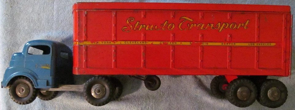 1950s Structo Transport Van Metal Pressed Steel Toy Truck #700 - Image 1 of 1