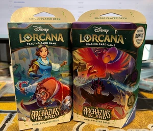 Lorcana SEALED Archazia's Island 2er Set Starter Decks mit Deckbox + Sleeves - Bild 1 von 7