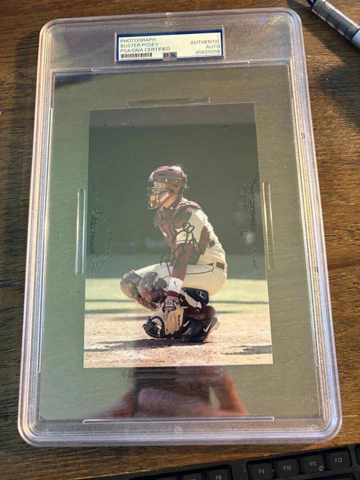 Buster Posey SF Giants FL State Seminoles foto firmada autografiada 4x6 PSA AUTO Foto 1 de 1