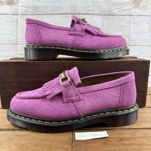 Mocassino Dr. Martens Adrian Snaffle rosa scarpe uomo taglia 9/donna taglia 10 - Foto 1 di 7
