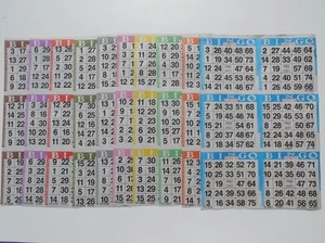 SmallToys Bingo Paper Game Cards - 6 Cards - 10 Sheets - 100 Books - 8 Inch b - Picture 1 of 1