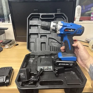Trapano avvitatore a batteria By Hilka Pro Craft 18v HPC-0333 con custodia + 2 batterie - Foto 1 di 13