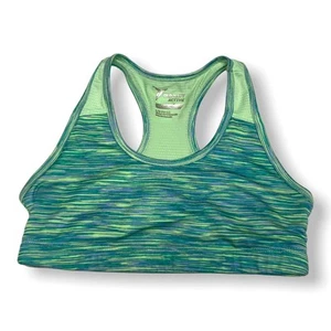 Old Navy Girls Sports Bra Size Large 10 12 Green Space Dye Look - Picture 1 of 3