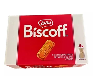 Lotus Biscoff Europas Lieblingskeks 4 Packungen (128 Kekse / 35,2 Unzen insgesamt)  - Bild 1 von 4
