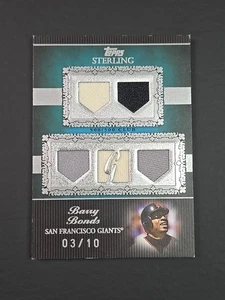 BARRY BONDS 2007 Topps Sterling Moments 500/500 Club Game-Used Patches 03/10 - Picture 1 of 7