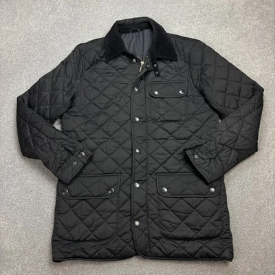 Barbour Jacket Adult Small Black Quilted Hunting Country Field Shooting Coat Men - Image 1 of 4