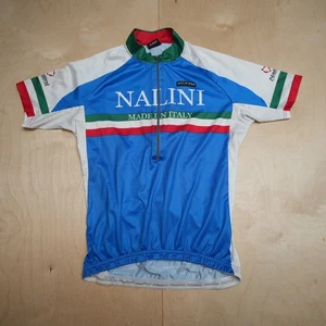 Nalini Cycling Jersey PTN Italy Blue Polartec Bike Polyester Half Zip Medium - Picture 1 of 10