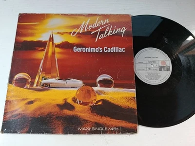 MODERN TALKING Geronimo´S Cadillac (1986 Ariola Spain) Maxi LP vinyl 12 " G VG - Image 1 of 4