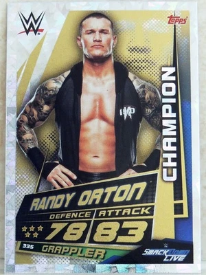 WWE TOPPS SLAM ATTAX UNIVERSE RANDY ORTON 335 CHAMPION FOIL WRESTLING CARD 2019 - Image 1 of 2