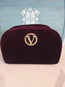 NEW Joan Vass "Sukie" Velvet Crossbody Handbag, Burgundy Faux Leather Purse - Picture 1 of 10