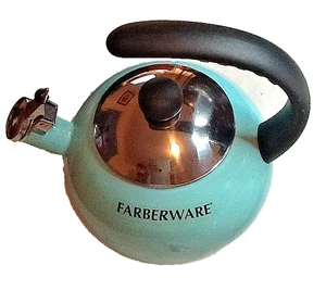 FABERWARE LUNA SILBIDO ESTUFA TETERA TURQUESA 8423B - Imagen 1 de 9