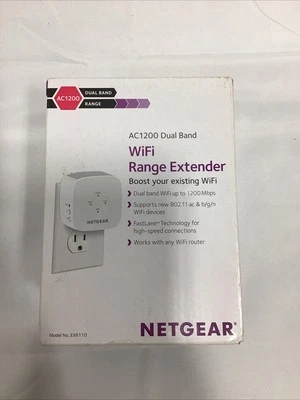 NETGEAR AC1200 WiFi Range Extender - White - Image 1 of 4