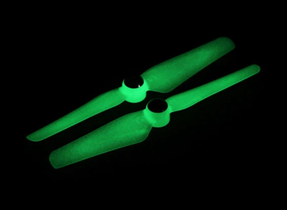5" x 3.2 Self serrage Hélice pour Drones CW et CCW  (1 paire) Glow  in DArk - Image 1 of 1