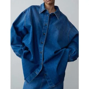 Mujer The Row Primavera Otoño Simple Informal Chaqueta Top Camisa Suelta De Gran Tamaño - Imagen 1 de 11