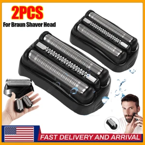 2* For Braun Shaver Foil Head Part Cutter Razor Blade 32B 3-Series A Replacement - Picture 1 of 17