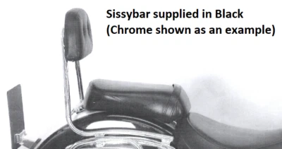 Suzuki VL800 / C800 Intruder Sissybar - Negro HEPCO y Becker (Desde 2001) Foto 1 de 3