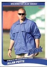 2009 Wilmington Blue Rocks Choice 32 Allan Potts Mission Kansas KS Baseball Card