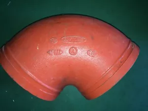100 TONG 8"" 90 Grados Codo - Conducto de Hierro Rancado para Rociador contra Incendios 8"" ------ NUEVO - Imagen 1 de 4