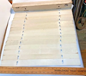 Vintage Painted Wood Venetian Blinds As Is for Parts or Repair 22" - Picture 1 of 9