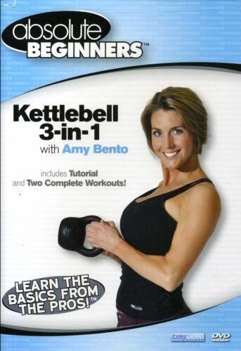 ABSOLUTE BEGINNERS KETTLEBELL 3 IN 1 WITH AMY BENTO DVD NEW SEALED WORKOUT 