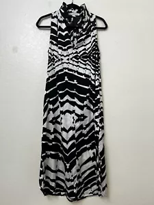 Loyal Hana Women's Black & White Chloe Luxury Maternity Nursing Dress Small - Picture 1 of 13