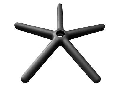 #8585B - 25" Black ( PLASTIC ) Office Chair 5 Star Base- MADE IN THE U. S. A 📦