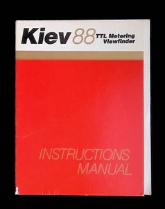 Instrucciones/manual originales de la cámara: visor de medición Kiev 88 TTL inglés - Imagen 1 de 2