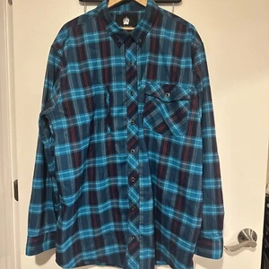 Herren Alaskan Hardgear by Duluth She’s 2XLT türkis marine rot kariert - Bild 1 von 11