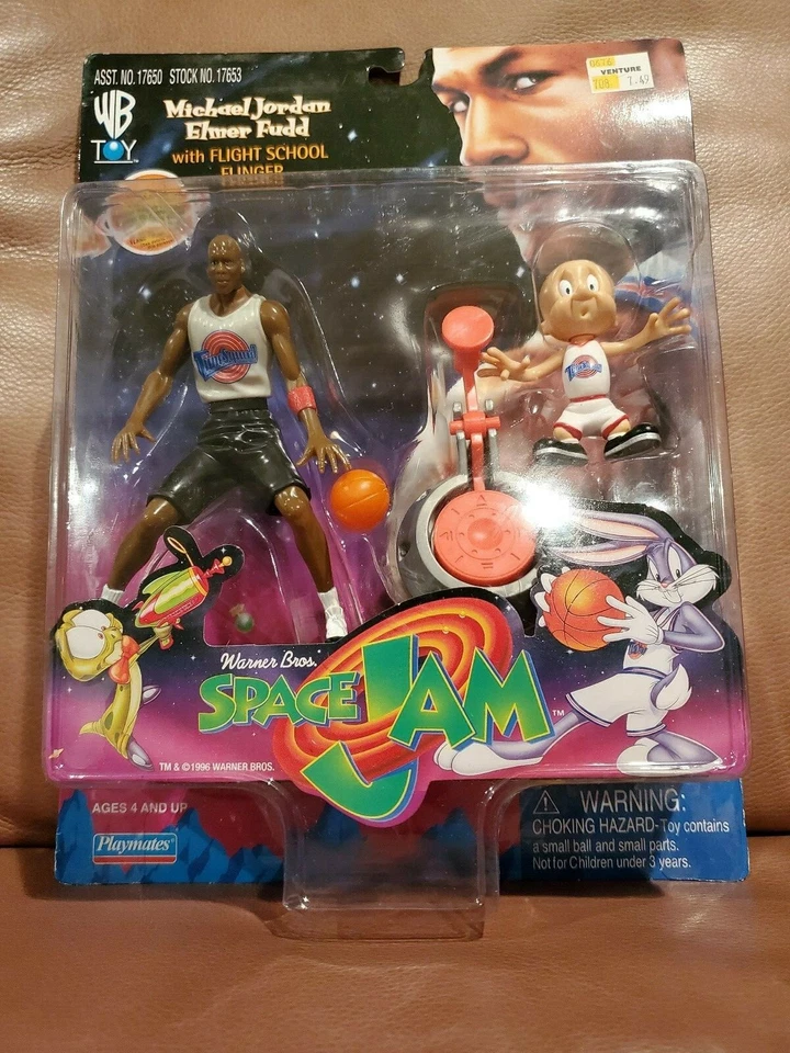 1996 Space Jam Michael Jordan Elmer Fudd With Flight School Flinger Figures