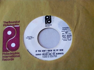 SOUL~ HAROLD MELVIN AND THE BLUENOTES~ IF YOU DON'T KNOW ME BY NOW~ MEGA RARE - Picture 1 of 2
