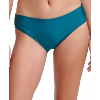 $48 NWT CALVIN KLEIN S Bottom Cypress Shimmer Teal Hipster Bikini Swim - Image 1 of 4