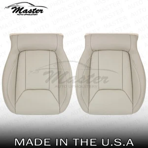 Fits 2017 - 2021 Subaru Impreza Driver Passenger Bottom Tan Leather Seat Cover - Picture 1 of 10