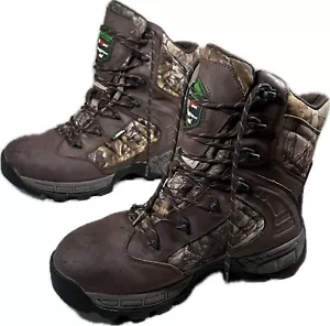 men 9.5 boots leather camo - Picture 1 of 6