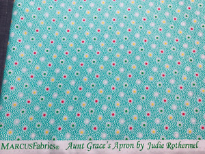 Aunt Grace's Apron Geometric Dots by Judie Rothermel Cotton Fabric Marcus OOP FQ