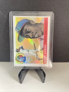 Hank Aaron 1999 Topps Chrome 1955 Reprint Refractor #47 - Picture 1 of 2